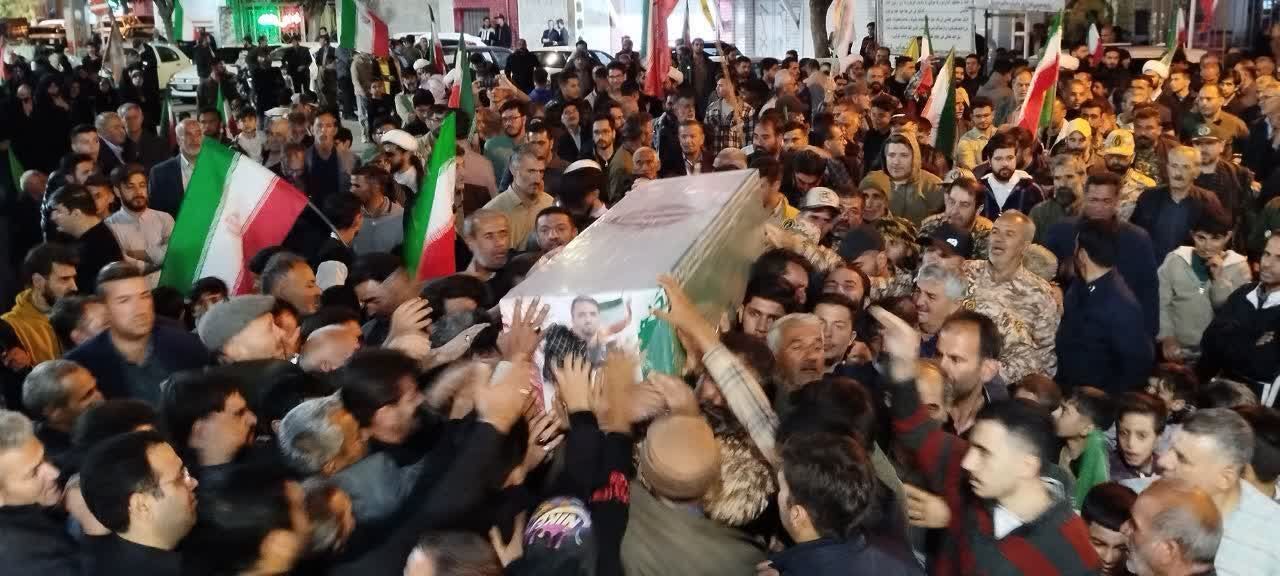وداعِ احساسیِ مردمِ بهار با شهیدِ قهرمان؛ نادر حمیدیان