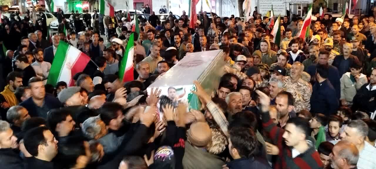 وداعِ احساسیِ مردمِ بهار با شهیدِ قهرمان؛ نادر حمیدیان