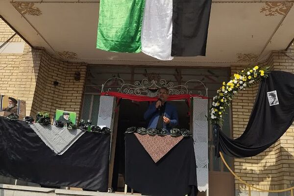 تجمع دانش‌آموزان دبیرستان معرفت در حمایت از جبهه مقاومت و محکومیت شهادت سید حسن نصرالله