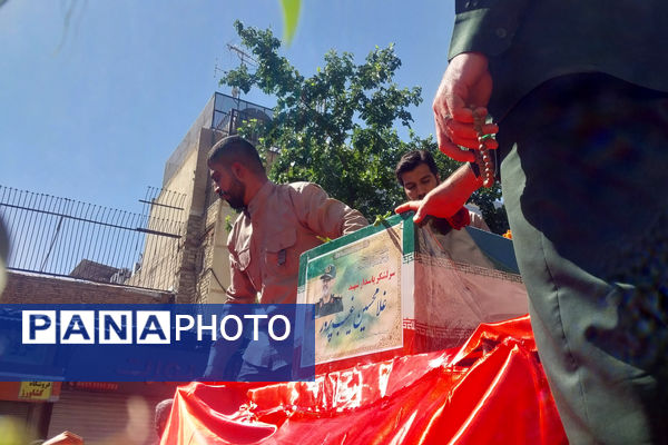 شیراز میزبان پیکر مطهر یکی از سرداران بزرگ انقلاب