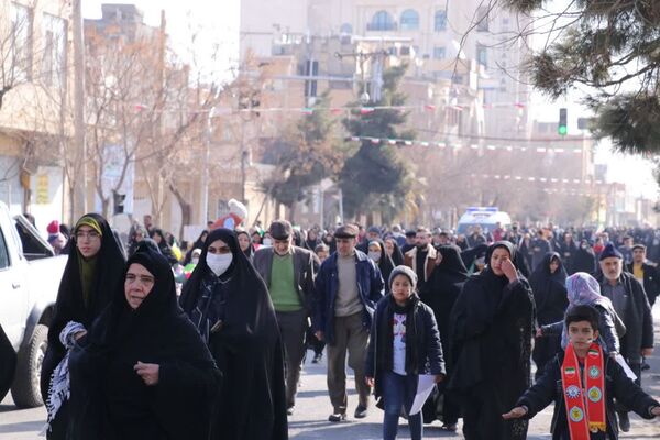 راهپیمایی با شکوه مردم دارالمومنین کاشان 