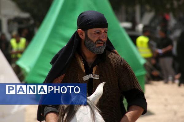 مراسم خیمه سوزی هیات «خیام الحسین» در قم