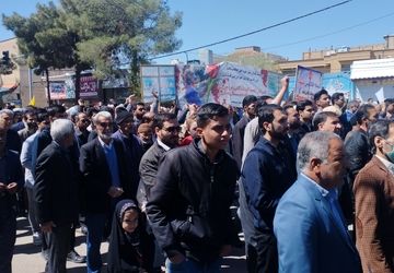 حضور باشکوه مردم ولایت مدار شهرستان خلیل‌آباد در راهپیمایی روز جهانی قدس 