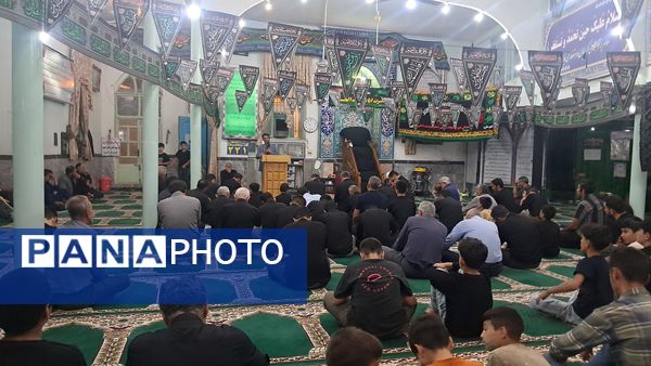 عزاداری شب‌های محرم در مسجد صاحب الزمان آشخانه 