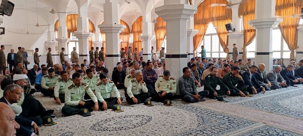 مراسم یادواره شهدای خدمت به‌مناسبت هفته دولت در شهرستان خلیل آباد 