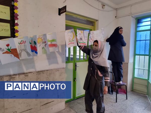 دهه فجر و طلوع هنر در دبستان مینوی خرد