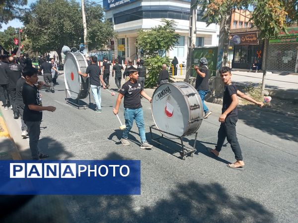 اجتماع حسینیان وعزاداری هیات مساجد و روستاهای اطراف در چناران