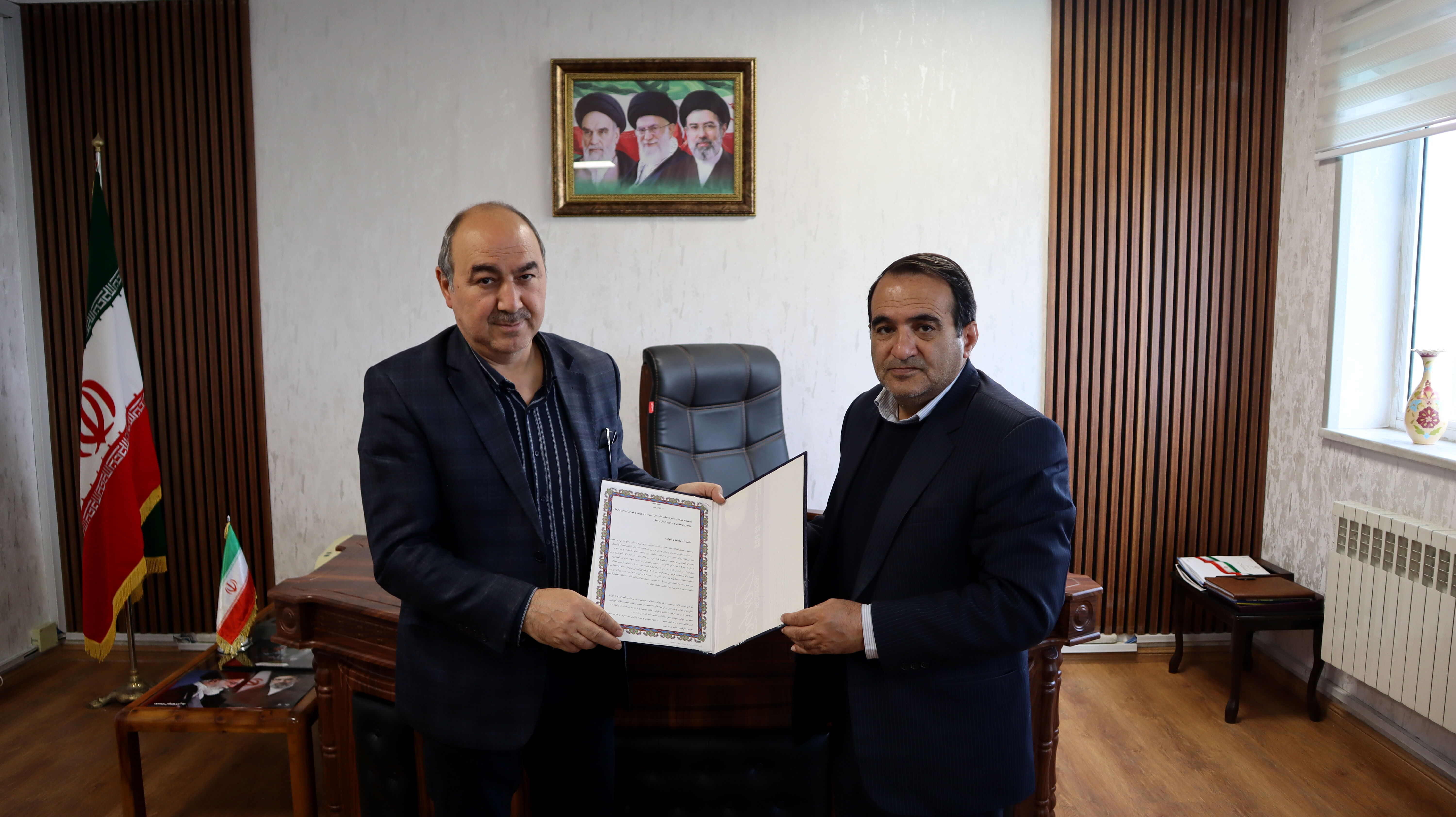 امضای تفاهم نامه فی بین اداره کل آموزش و پرورش و شورای استانی سازمان نظام روان‌شناسی و مشاوره استان اردبیل 
