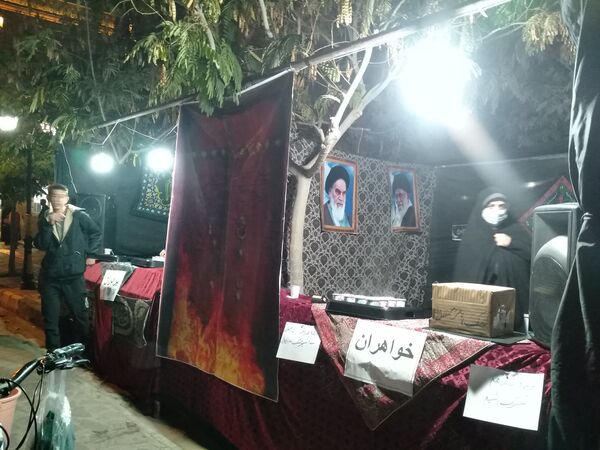 برپایی ایستگاه صلواتی توسط مسجد امام سجاد (ع) در شهرستان خلیل‌آباد 