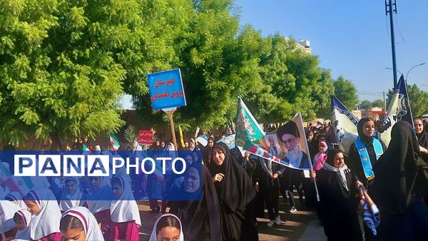 راهپیمایی ۱۳ آبان در منطقه شبانکاره 