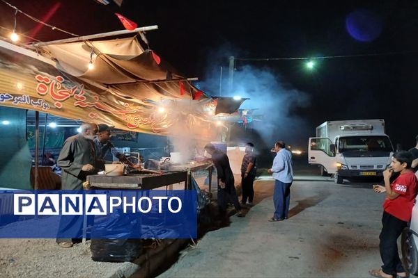  حضور جاماندگان حسینی در مرزهای خوزستان