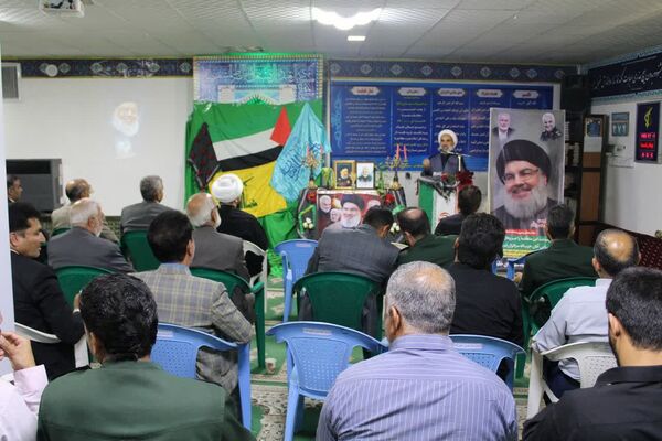 مراسم گرامیداشت شهید مقاومت در محل سپاه ناحیه شهرستان خلیل‌آباد