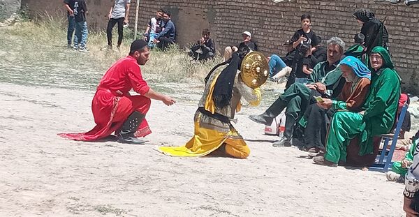 تعزیه خوانی واقعه عاشورا در روستای چکنه علیا خراسان رضوی 