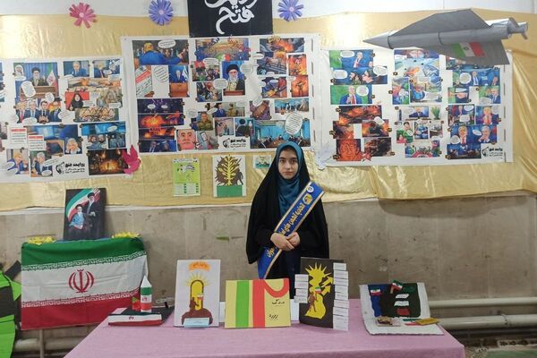شکوفایی خلاقیت و آرمان‌ها در «مدرسه انقلاب» دبیرستان عفاف شهرقدس