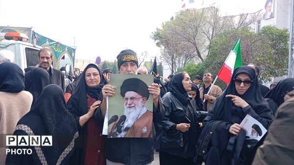 وداع با شهدای مدافع اقتدار وطن در شیراز