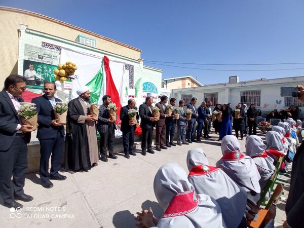 نواختن زنگ سپاس معلم در شهرستان جاجرم