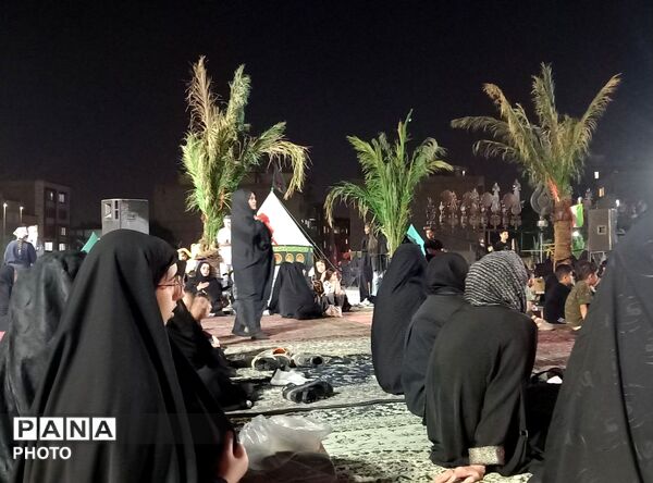 مراسم شب تاسوعای حسینی  در ناحیه۶ مشهد