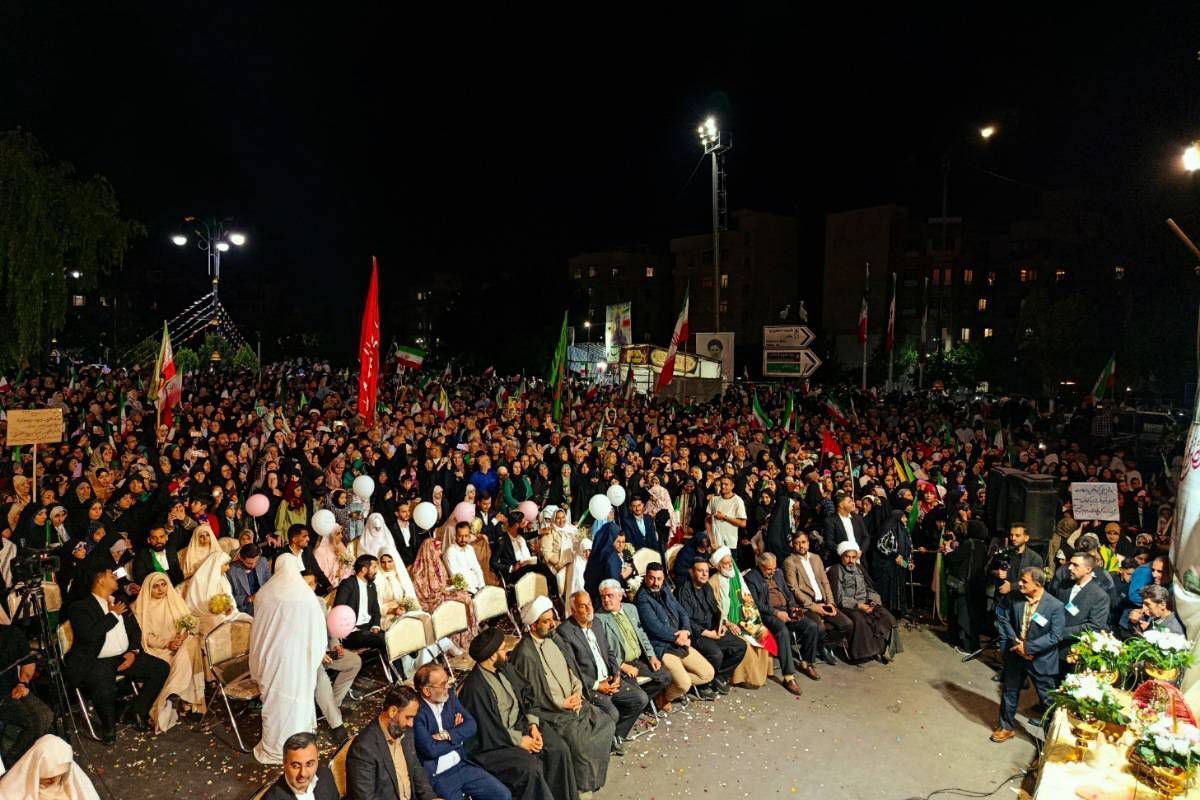 مراسم ازدواج آسان ۴۷ زوج جان فدا در شهرری
