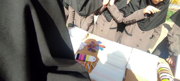 برپایی بازارچه دانش آموزی در دبیرستان نمونه اندیشه شهرستان کاشمر