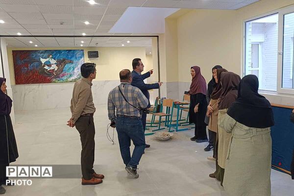 بازدید مدیران کل آموزش و پرورش و نوسازی مدارس از دبیرستان سبز فردوسی بجنورد