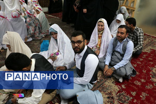 جشن ازدواج مسجدی 132 زوج‌ جوان در قم- 1