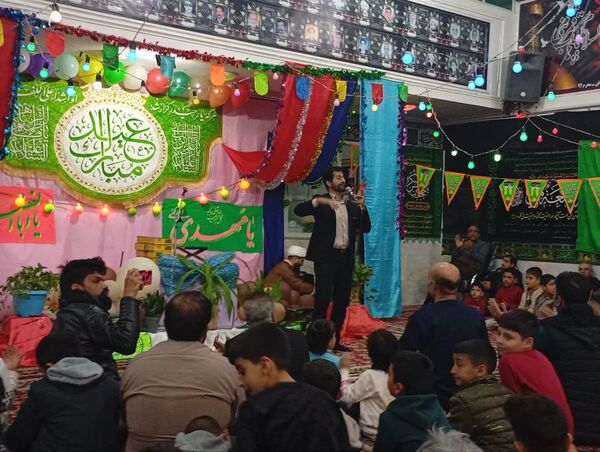 تکیه حسینی غرق در شادی علوی