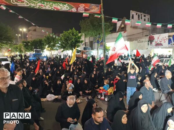 صد و چهاردهم تجمع اقتدار در فردیس با حال‌ و هوای محرم