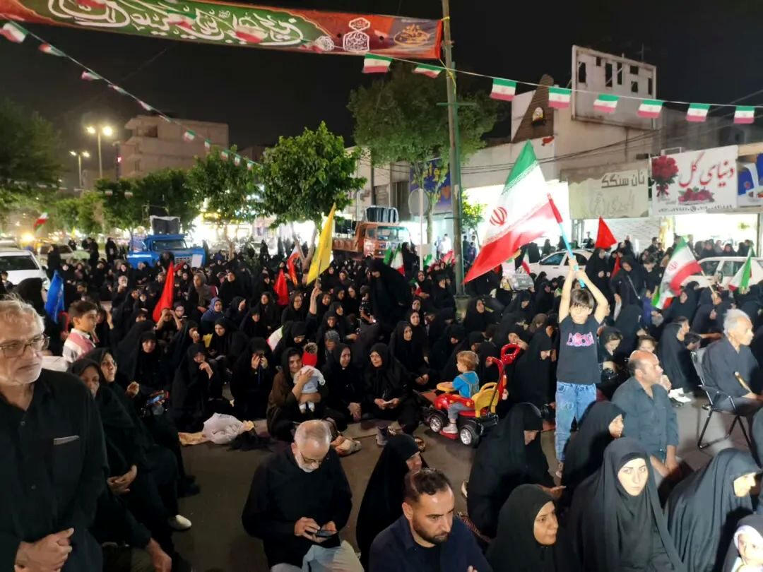 صد و چهاردهم تجمع اقتدار در فردیس با حال‌ و هوای محرم