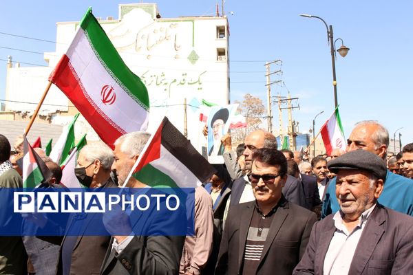 مردم ایلام، در روز جهانی قدس، جنایات صهیونیست‌ها را محکوم کردند