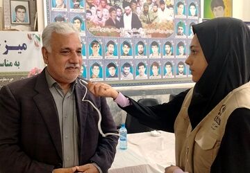 میز خدمت به مناسبت هفته ی بسیج در شهربار نیشابور