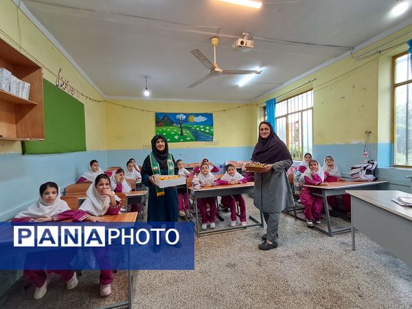 جشن میلاد حضرت زینب(س) در دبستان شهید احمدپور قائمشهر