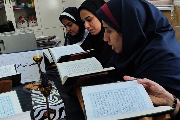 برپایی محافل انس با قرآن یادبود سیدحسن نصرالله در مدارس رودهن 