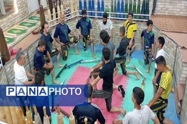 جشن امتیازدهی سالانه ورزشکاران به مناسبت روز فرهنگ پهلوانی و ورزش زورخانه ای در گود باستانی شهر بار 