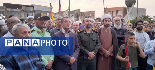 اجتماع مردمی حمایت از سربازان وطن در گلوگاه 