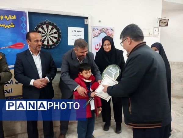 برگزاری مسابقات دارت ویژه کادر اداری آموزش پرورش شهرستان شیروان