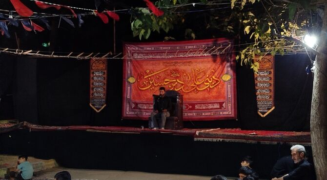 پنجمبن شب عزاداری در بلوار جمهوری شهرستان نیشابور 