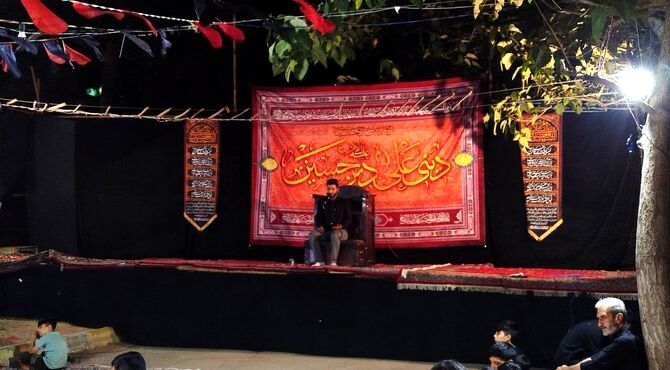 پنجمبن شب عزاداری در بلوار جمهوری شهرستان نیشابور 