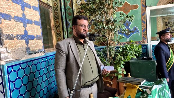 مراسم غبارروبی ضریح مطهر حضرت سلطانعلی(ع) همزمان با میلاد پیامبر(ص) و امام صادق(ع) در مشهد اردهال