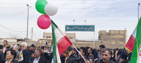 شور و حماسه راهپیمایی 22 بهمن در شهر جعفریه