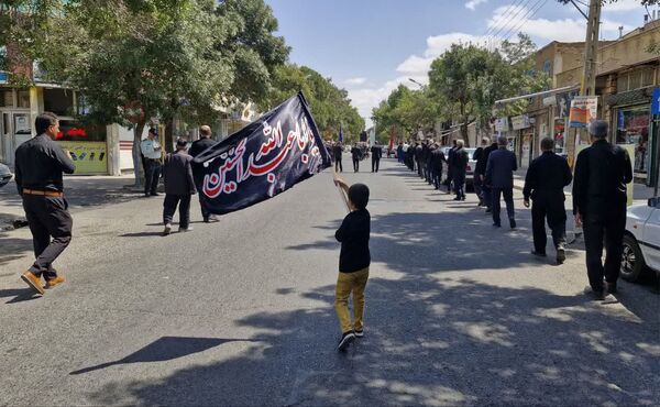 مراسم سوگواری و عزاداری خیابانی ۲۸ صفر در اهر 