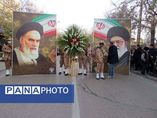 استقبال از شهدای گمنام در شهرستان بجنورد 