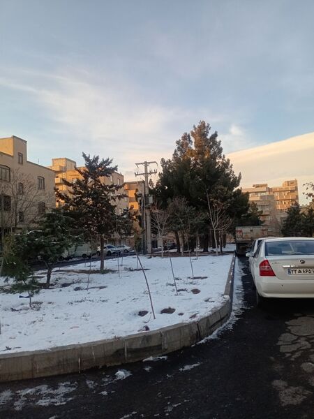 روزهای برفی تبریز از پشت پنجره