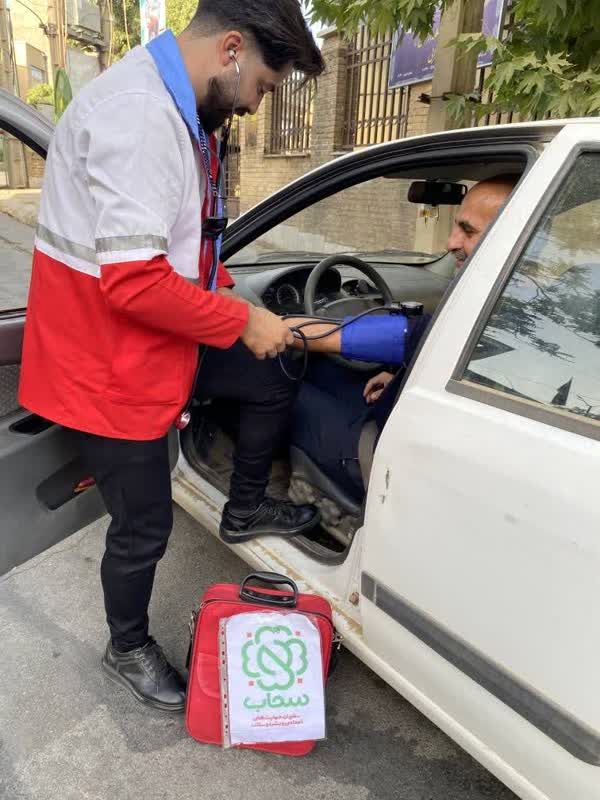خدمات تیم‌های «سحاب» جمعیت هلال احمر شهرستان همدان در ایام محرم‌الحرام