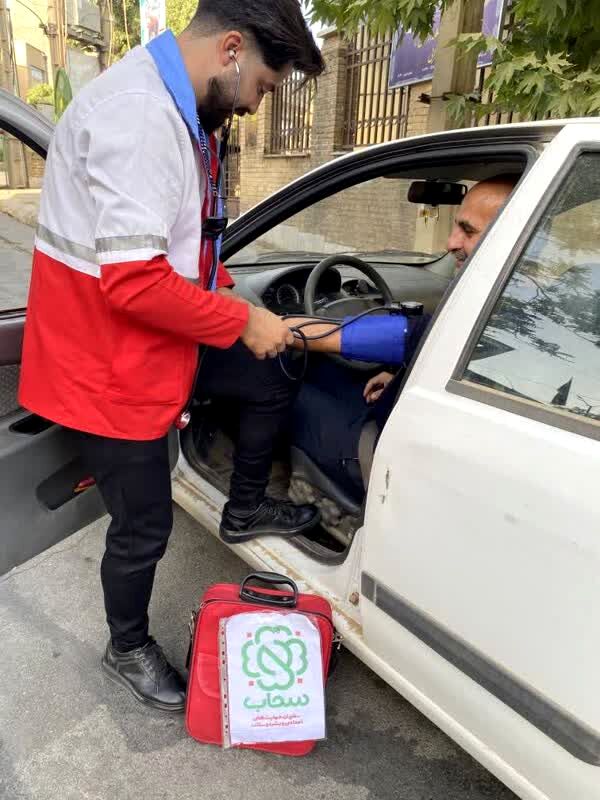 خدمات تیم‌های «سحاب» جمعیت هلال احمر شهرستان همدان در ایام محرم‌الحرام