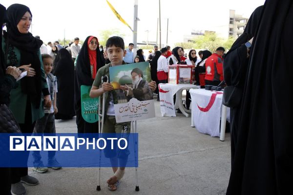 حضور چشمگیر کودکان گچساران در راهپیمایی روز قدس