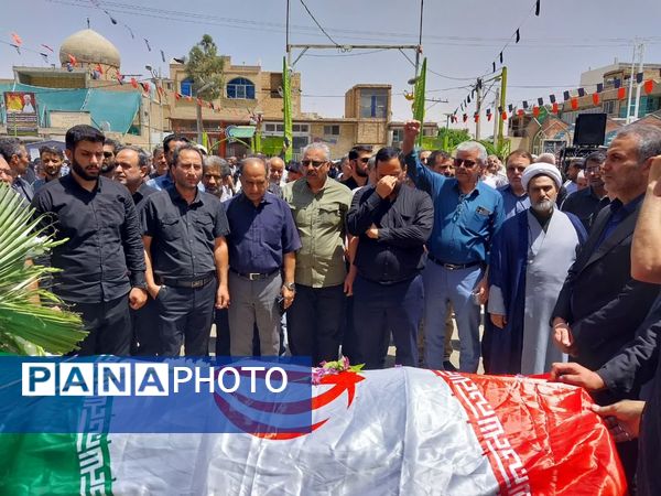 تشییع پیکر مطهر شهیده مریم قنبریان شهید جنایت رژیم صهیونیستی در آستان مقدس حضرات سیدالکریمان