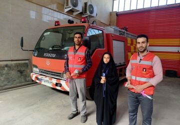 نبرد با شعله های خانمان سوز با دلی دریایی