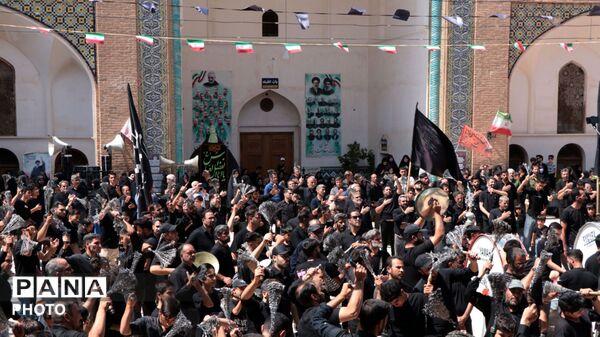 مشهد اردهال میزبان سوگواران امام حسن(ع)؛ حضور هیئت خاوه اردهال در آیین عزاداری