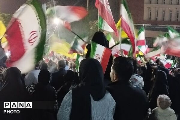 اجتماع و رزمایش دختران جان فدای ایران در میدان نماز شهرری 