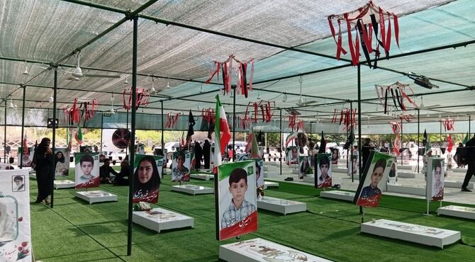 میعادگاه مینابی‌ها در گلزار شهدای «شجره طیبه»